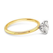 Load image into Gallery viewer, Super Slim Round Brilliant Solitaire Engagement Ring 0.90ct
