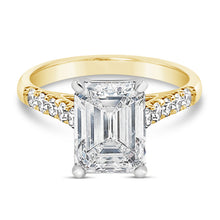Load image into Gallery viewer, Emerald Cut Solitaire Engagement Ring 2.10ct - Laboratory Grown Diamond