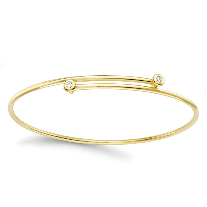 Rocks Diamond Crossover Bangle