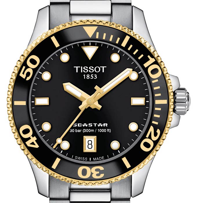 Tissot Seastar 1000 36mm Watch - T1202102105100 - 36mm