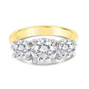 Three Stone Diamond Engagement Ring 2.00ct - Laboratory Grown Diamonds
