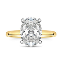 Load image into Gallery viewer, Oval Hidden Halo Solitaire 1.50ct - Laboratory Grown Diamond