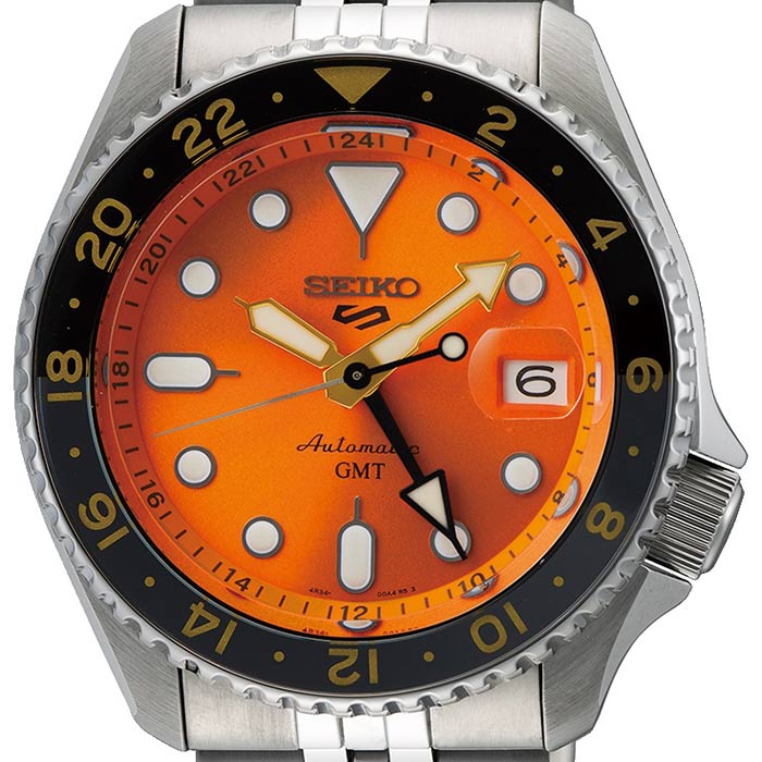 5 Sport &amp;lsquo;Mikan Orange&amp;rsquo; GMT SKX Re-Interpretation Watch - SSK005K1 - 42.50mm