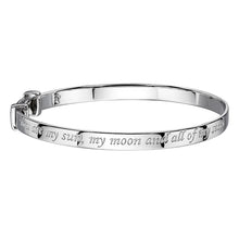 Load image into Gallery viewer, Luna Sun and Moon Christening Bangle