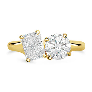 Rocks Toi et Moi Engagement Ring 2.11ct - Laboratory Grown Diamonds