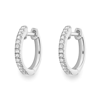 Rocks Diamond Hoop Earrings