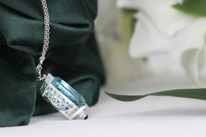 Favero Aquamarine &amp; Diamond Pendant