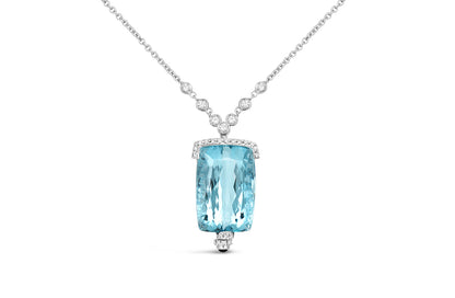 Favero Aquamarine &amp; Diamond Pendant