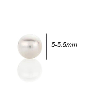 Rocks Freshwater Pearl Stud Earrings - 5-5.5mm
