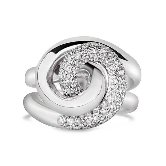 Salvini Diamond Swirl Ring - 0.53ct