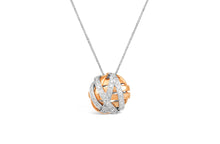Load image into Gallery viewer, Damiani Two Tone Diamond Crossover Pendant