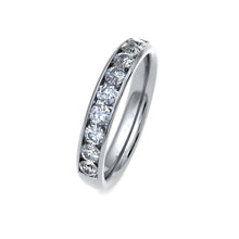 Load image into Gallery viewer, Ladies Channel Set Wedding Ring - 0.75ct