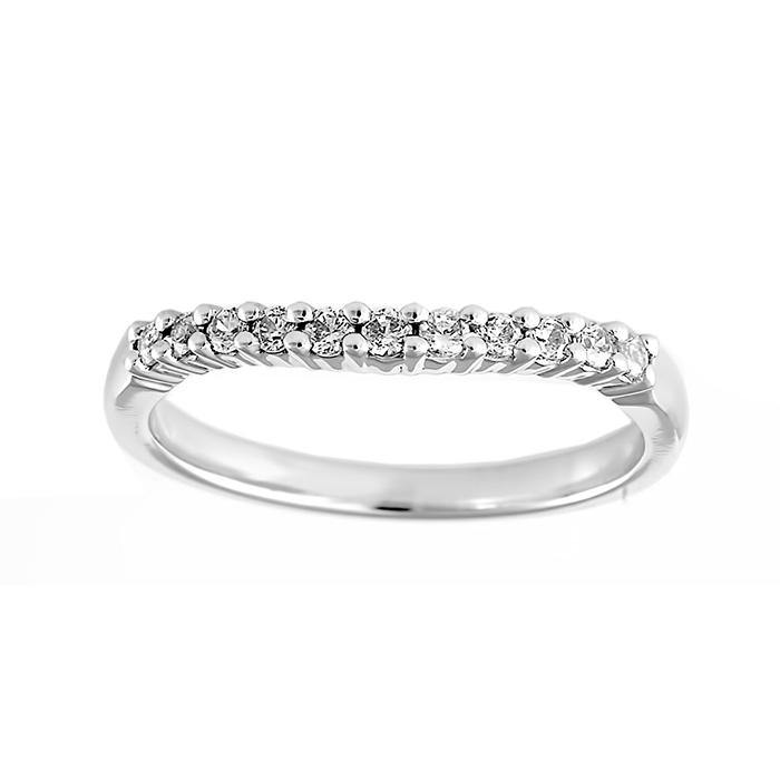 Rocks Curved Diamond Set Wedding Band - Rocks Jewellers