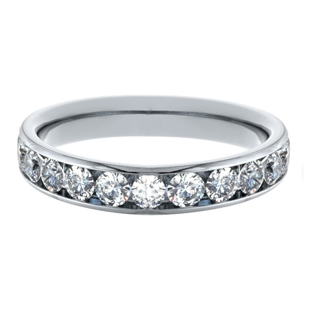 Ladies Channel Set Wedding Ring - 0.75ct