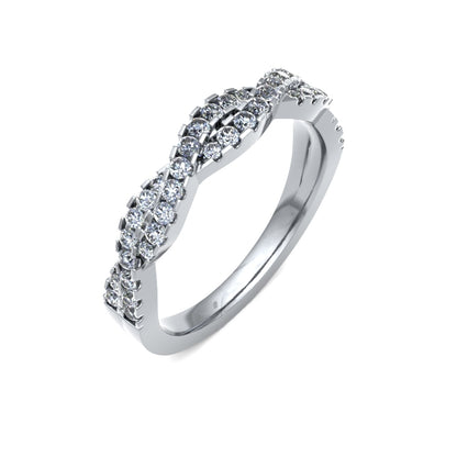 ROUND BRILLIANT CUT TWIST CLAW - 0.33ct