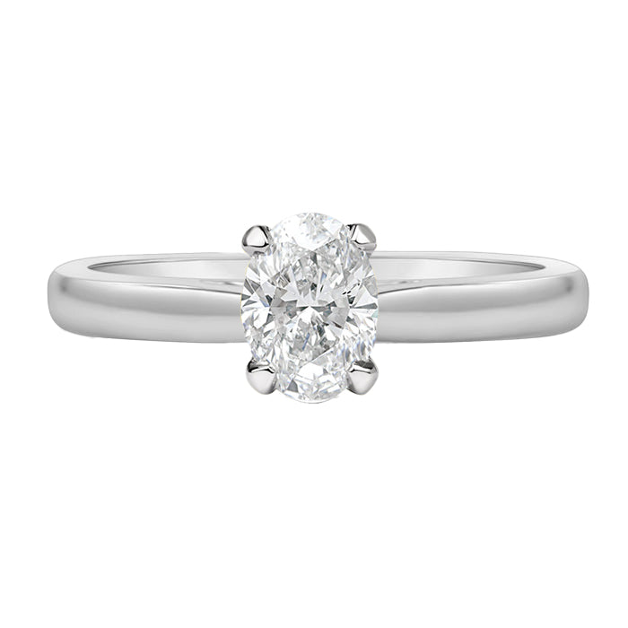 Oval Solitaire Engagement Ring 0.51ct - Laboratory Grown Diamond