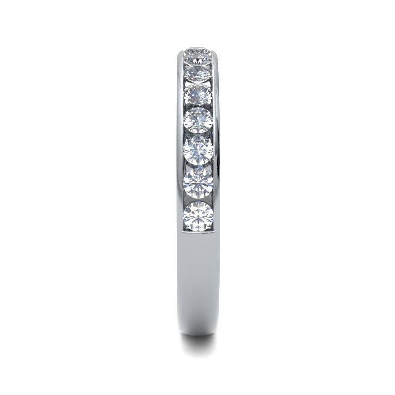 ROUND BRILLIANT CUT CHANNEL SET - 0.50ct